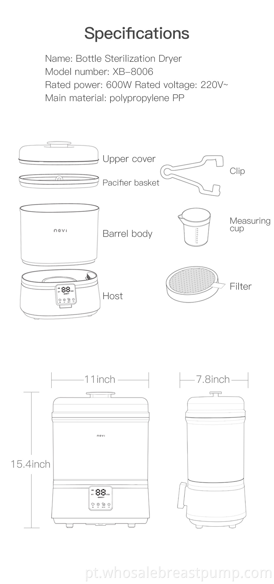 Sterilizer Dryer For Baby Bottles